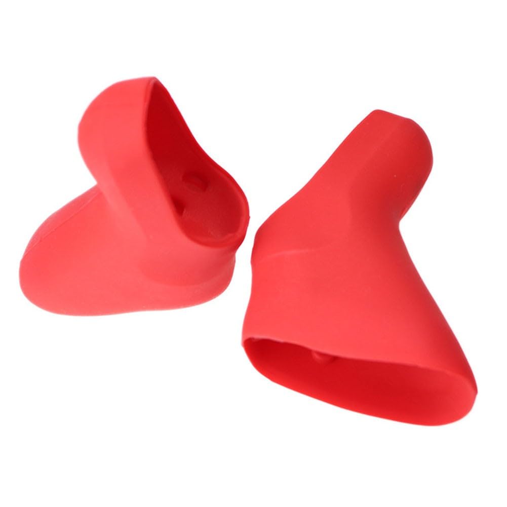 Vilgftyiet Silicone Brake Lever Hoods for SRAM force & for rival 10-Speed Shifters – Non-Slip Grip, Weather-Resistant, Soft-Touch Cycling Gear Cover (1 Pair) Red