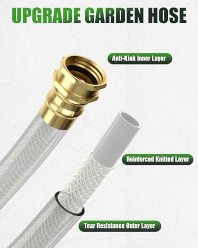 Breeze Touch Retractable Garden Hose Reel 1/2" x 100ft, Wall Mounted Water Hose Reel for Outside with 10-Pattern Nozzle, Hose Reel Wall Mount with Any Length Lock, Slow Return, For Yard Lawn - Image 7