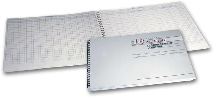Disbursement Journal 18 Columns 13 x 8 1/2"