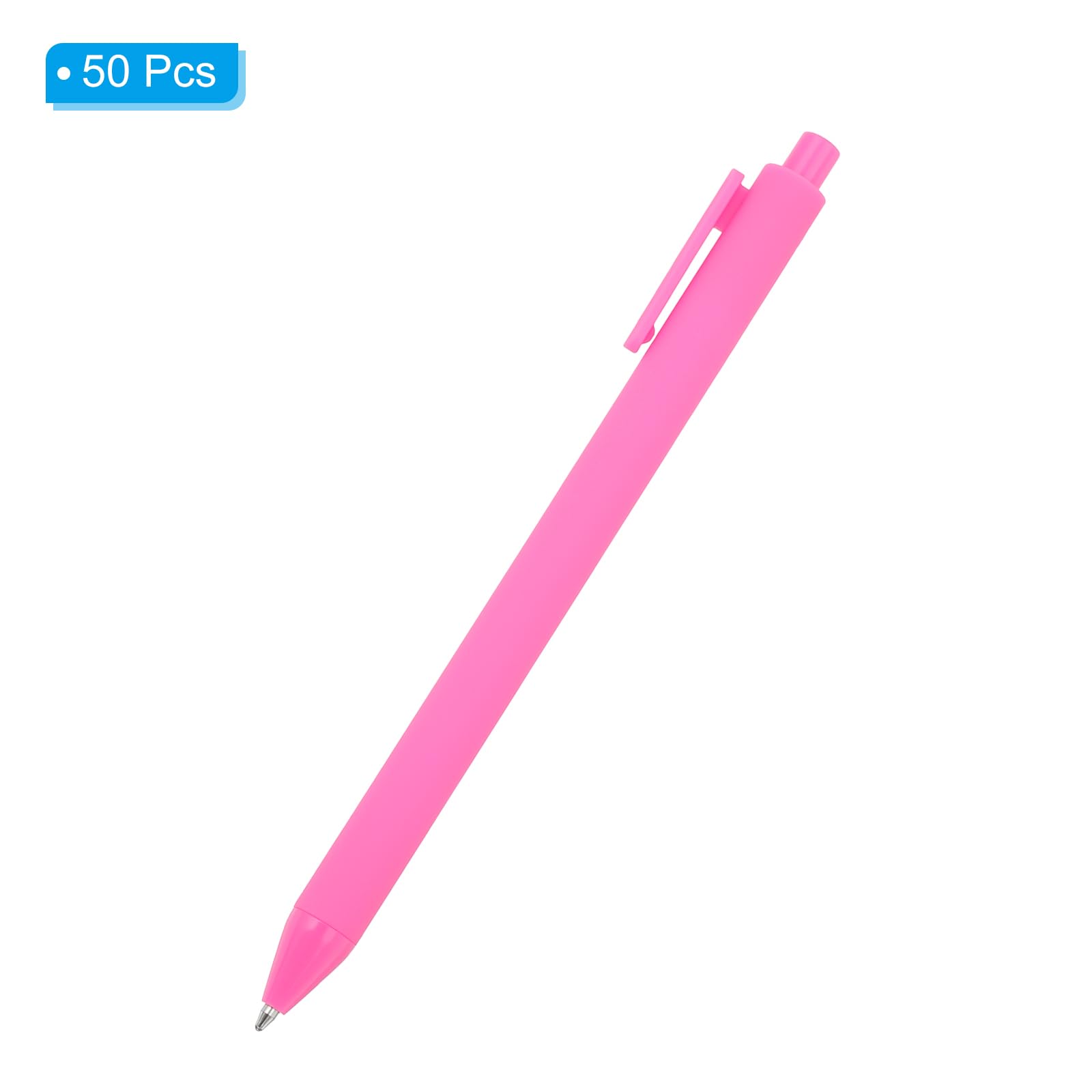PATIKIL 50 Pack Black Barrel Click Pens, 1.0MM Black Ink Retractable Ballpoint Pens - Image 3