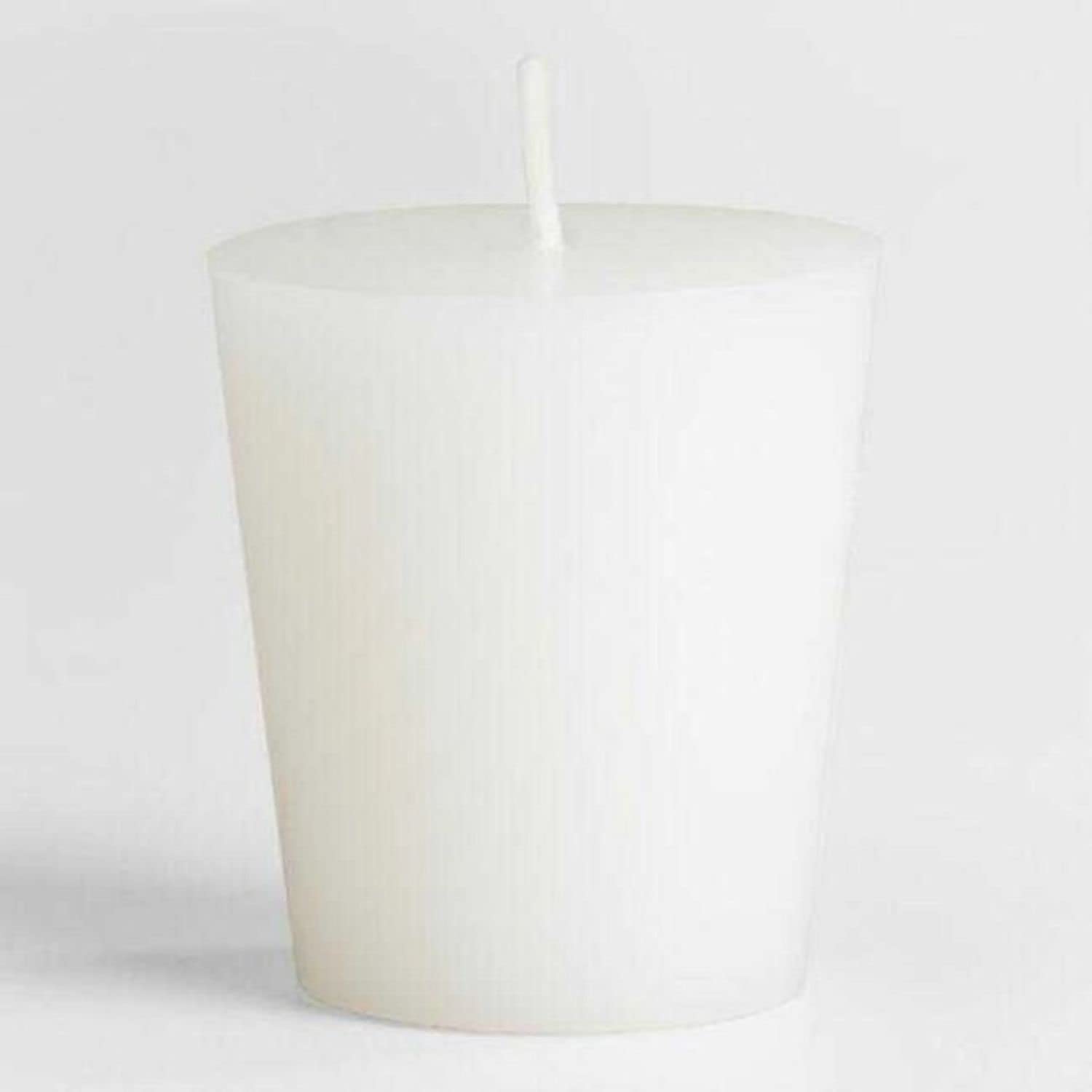 Bear Natural Organics Pack of 6 White Unscented Votive Candles