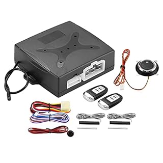 Car Remote Starter, Universal Car Alarm System Engine Ignition Keyless Entry Push Button Remote Starter Button Start Car Alarm System