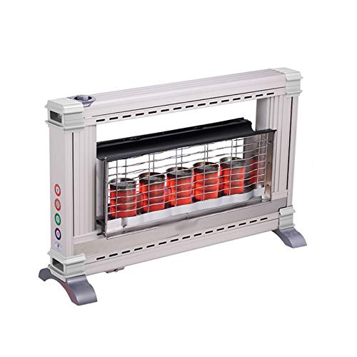 Terrasverwarming met gas, instelbare temperatuur, radiator buiten zonder lawaai, vlambescherming, bescherming tegen hypoxide, voor binnen en buiten, natuurlijk gas,5