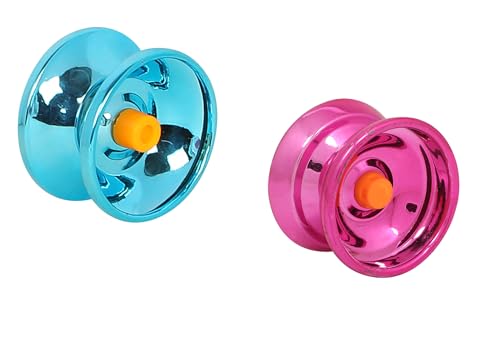Image of Fine Quality High Gloss Metal-Made Shining YoYo Spinner Toys for Kids with High Speed - Random Color (Pack of 1)