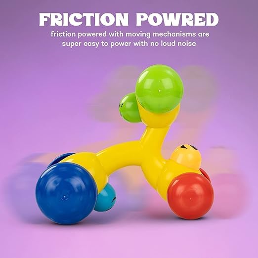 Image of Friction Powered Puppy Dog Toy Car for Toddlers - 360 Flip Stunt Action, 3 Face Expressions, No Batteries Needed - Push and Go Learning Toy Gift for Kids Boys Girls Ages 1-4