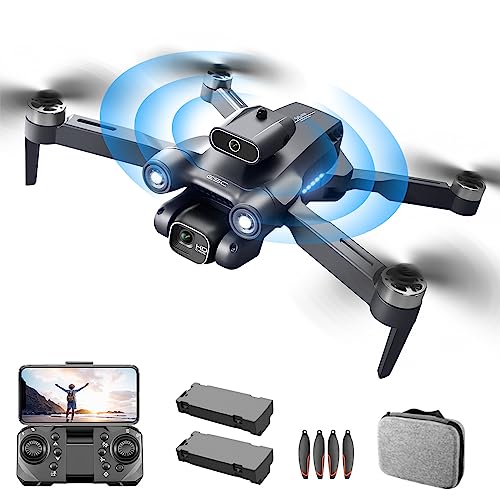 OBEST Dron con Cámara HD Ajustable 1080P，Dron De Motor Sin Escobillas, Evitación Activa de Obstáculos, Posicionamiento de Flujo óptico, Transmisión Inalámbrica FPV, 2 Baterías