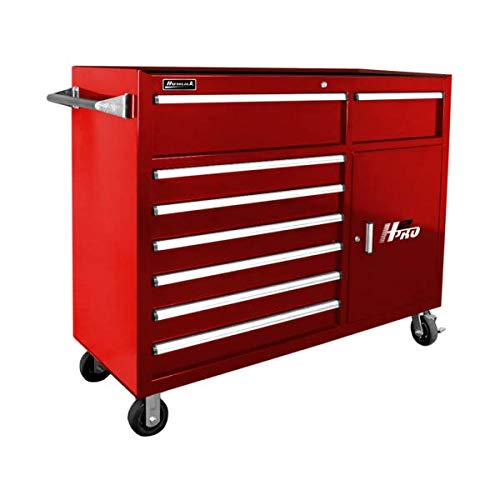 Homak H2PRO Series 56-Inch 8-Drawer with 2-Drawer Compartment Roller; Red; RD04056082 #1