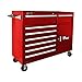 Homak H2PRO Series 56-Inch 8-Drawer with 2-Drawer Compartment Roller; Red; RD04056082