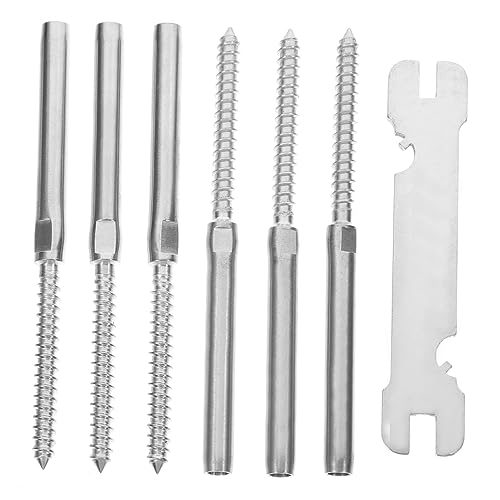 UKCOCO 3 De Tornillos De Tensión Para Barandilla De Terraza Herrajes Para Barandilla De Cable Kit De Barandilla De Cable Kit De Barandilla De Alambre Para Kit De