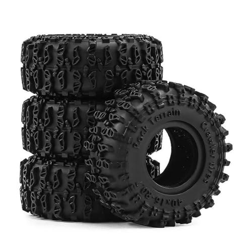 Pneus Axial SCX30 souples 40x16mm anti-glisse avec inserts - 4