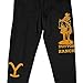 Bioworld Yellowstone Cowboy Graphic Unisex Adult Black Jogger Pants-Large