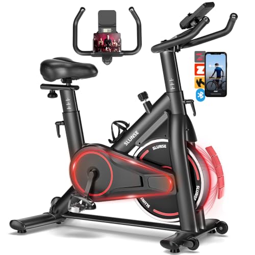 Light Red App-Compatible Exercise Bike