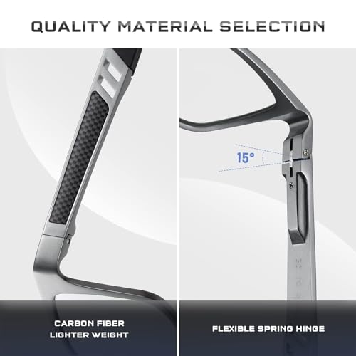 Image of Blue Light Blocking Glasses Metal Frame for Men /Woman Gaming Computer Screen Glasses