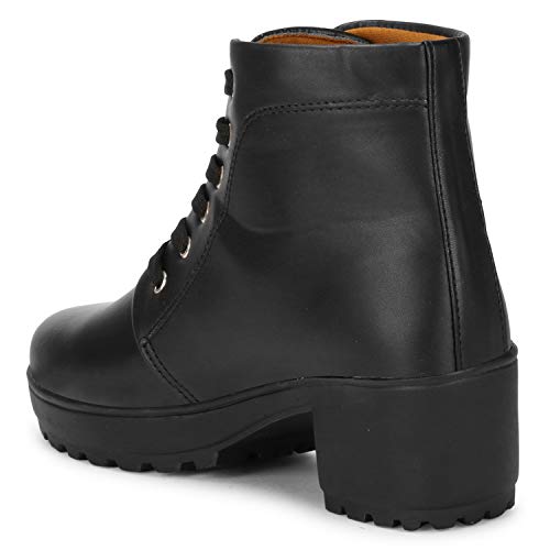 Image of LOVEHUSH womens B-502-black2 Ankle Boot