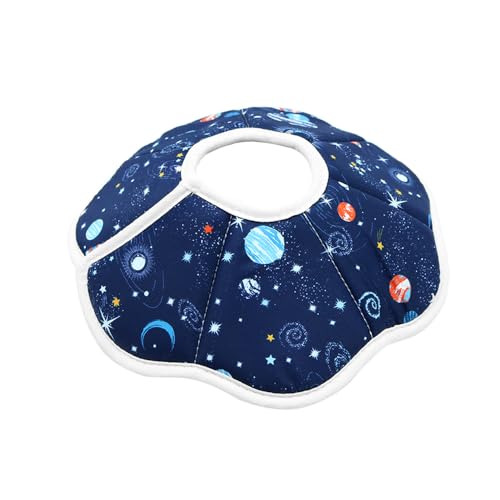 ANCLLO Soft Adjustable Starry Sky Pattern Cat Cone Collar - Protective Pet Collar After Surgery - Prevents Licking Wounds - Size S - Image 3