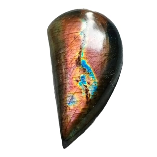 Labradorite violette cabochon fantaisie 39x20mm idéal montage pendentif et bague