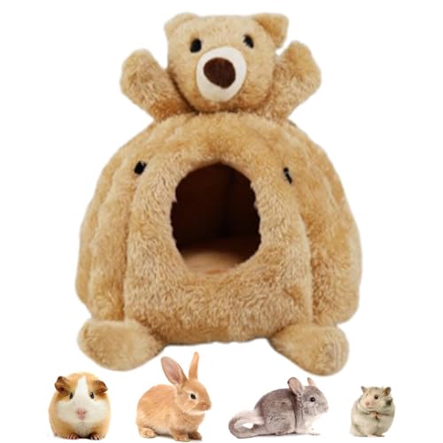 Caverna aconchegante de hamster, cama de casa quente de inverno de hamster - Hamster House Nest Bed