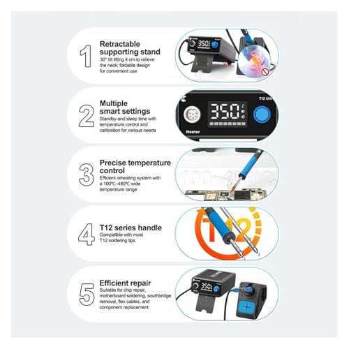 Station de soudage Ultra T12 pour réparer les cartes mères de téléphones - 5