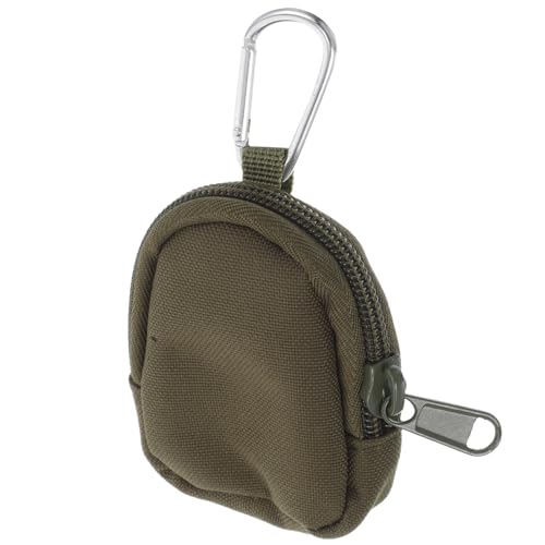 YARNOW Monedero Llavero de Tela Oxford para Hombre Bolsa Pequeña Múltiples Compartimentos Ajustable para Actividades al Aire Libre