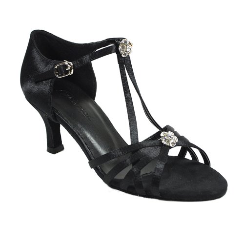 Dance Shoes for Latin Salsa Ballroom Party and Wedding Black