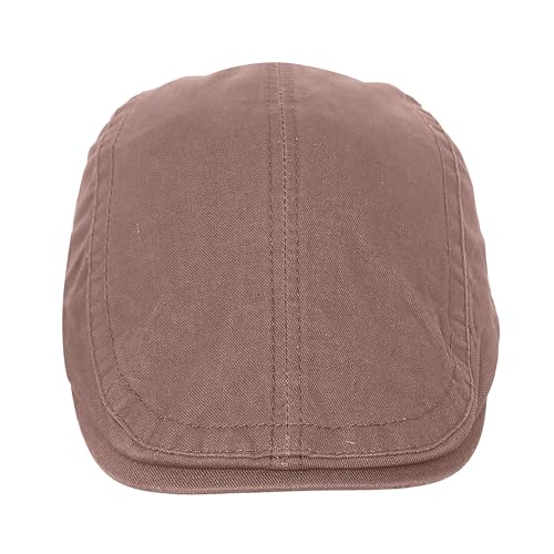 Image of FabSeasons Cotton Ivy Flat Golf Cap - Classic Newsboy Gatsby Hat for Men