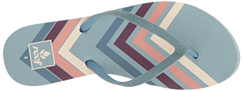 Image of REEF Women's Stargazer Prints Flip-Flop, Blue Chevron, 7 M US