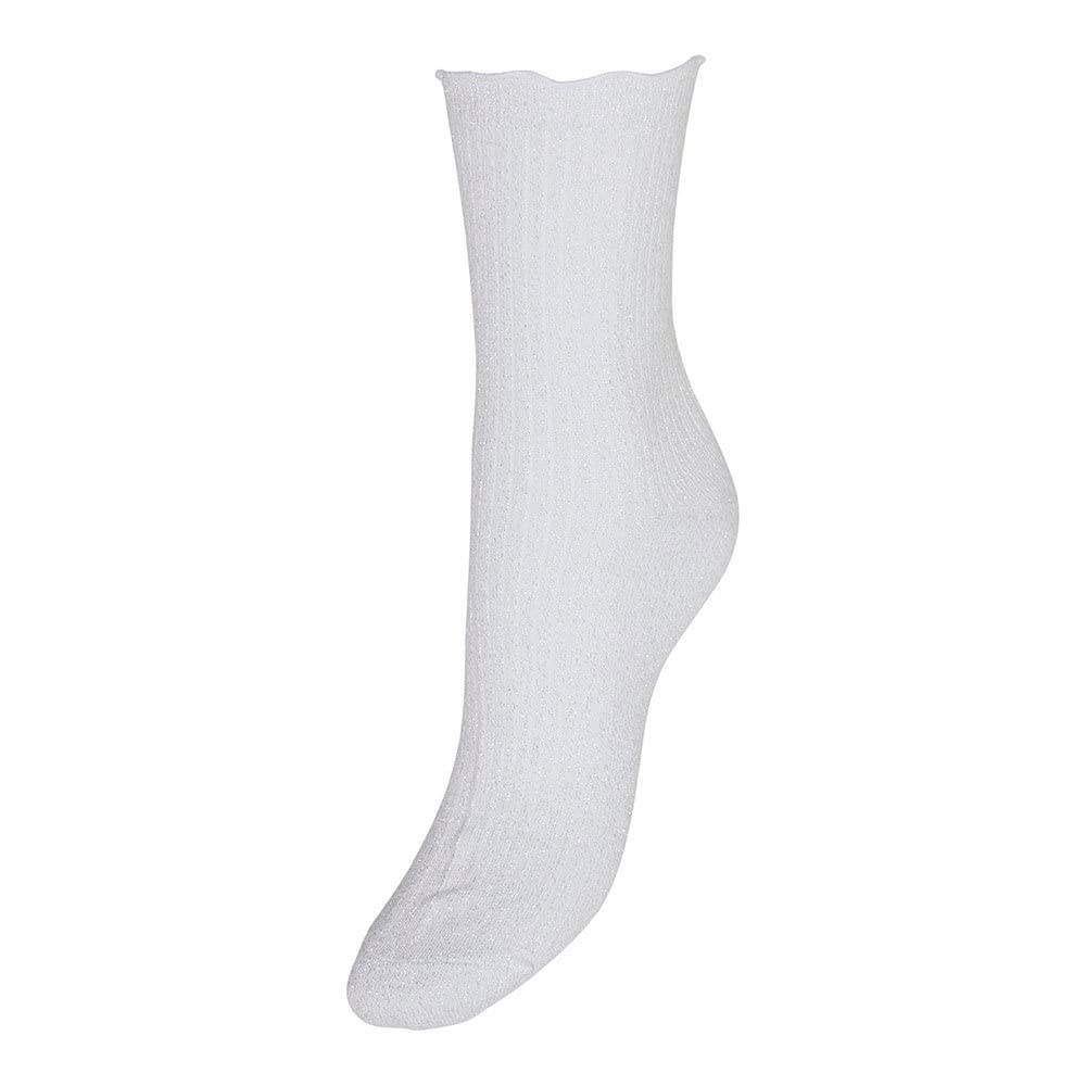 Vero Moda Women's Blanc Sequined Socks For Magic