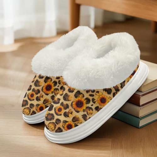 House Shoes for Women Indoor Comfortable Fleece-Lined Fuzzy House Slippers for Women Warm Bedroom Shoes2