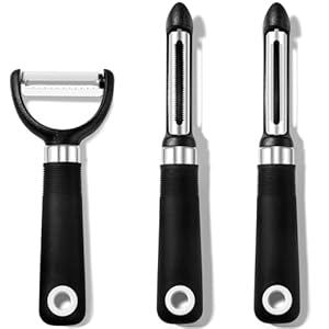 Rainspire 3-Piece Peeler Set, Premium Swivel Vegetable Peeler, Kitchen Gadgets Apple Peeler Potato Peeler Veggie Peeler Fruit Peeler, Dishwasher Safe Kitchen Accessories, Black