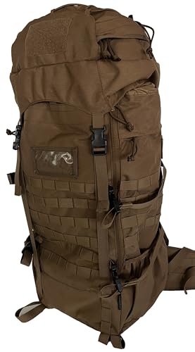 75L Tactical Backpack with Internal Frame, MOLLE, and Hydration System