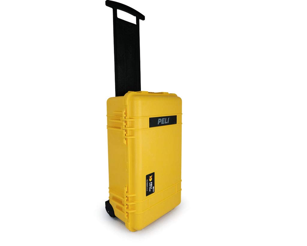 PELI 1510 valise de transport résistante aux chocs, IP67 étanche à l'eau et à la poussière, capacité de 27L, fabriquée en Allemagne, sans mousse, jaune