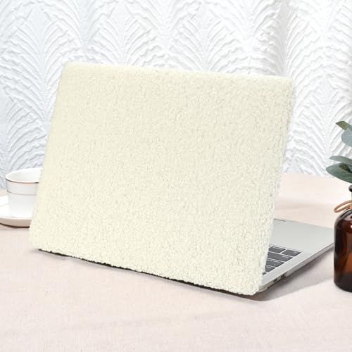 Coque rigide en cuir synthétique A1932 Seorsok beige, protection haute finition pour MacBook
