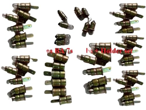 Bulb and holders BA 7s 12 v 2 watt for automotive dashboard instruments and gauges 50 sets