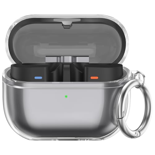 AhaStyle Clear Case for Samsung Galaxy Buds3 Pro and Galaxy Buds 3 (2024) [Anti-Yellowing] Soft TPU Protective Covers Skin Compatible with Samsung Galaxy Buds3 Series Support Wireless Charging (Clear)