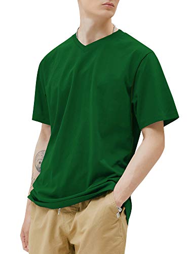 Hat and Beyond Mens Comfort Casual Essential V Neck T Shirts Short Sleeve Tee