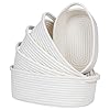 Cubesland small woven rope toys basket for organizing set 5 shelves closet storage bins empty gift baby shower basket also perfect for toilet paper storage organizer bins off white  urban country home decor