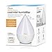 Crane Teardrop Ultrasonic Cool Mist Humidifier for Baby Nursery, 0.5 Gallon, Adjustable Settings, Essential Oil Diffuser White