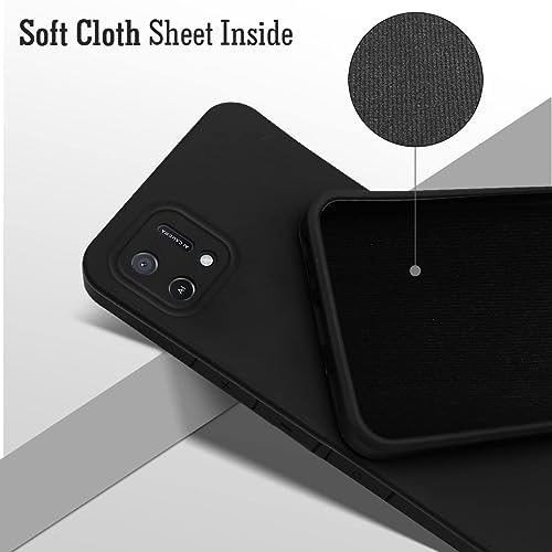 Image of Jkobi Back Cover Case for Oppo A16K | A16e (Matte Silicone with Inside Fiber Cloth |Black)