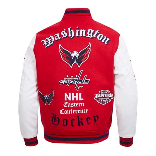 Image of Pro Standard Mens NHL Old English Varsity Jacket