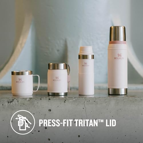 Stanley Classic Legendary Camp Mug Paslanmaz Çelik Termos Bardak, Pembe Kuvars (Rose Quartz), 0.35 Litre - Görsel 5