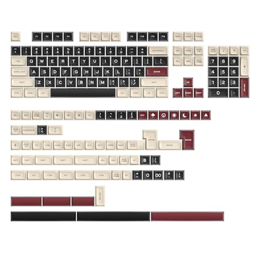 Image of Fogruaden PBT Keycaps Set, SA Profile Custom Keycap for Mechanical Keyboard Keycaps(SA Roman)
