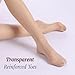 ZIHUA 2 Pairs Sheer Tights for Women, 20 Denier Control Shaping Nylon Ladies Clear Pantyhose(Black+Nude,XL)