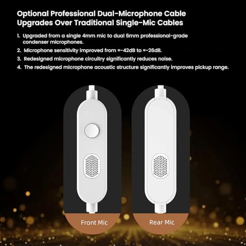 Image of KZ Vader Pro in-Ear Monitor Earphones with Triple Dynamic Drivers & Built-in 4-Level Tuning, Dual Mic, Wired IEM with 0.75mm 2Pin Connector, Silver-Plated Cable, 3.5mm Jack (Tuning Version)