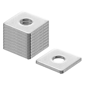 Sourcing Map 200 Stück Vierkant Unterlegscheiben