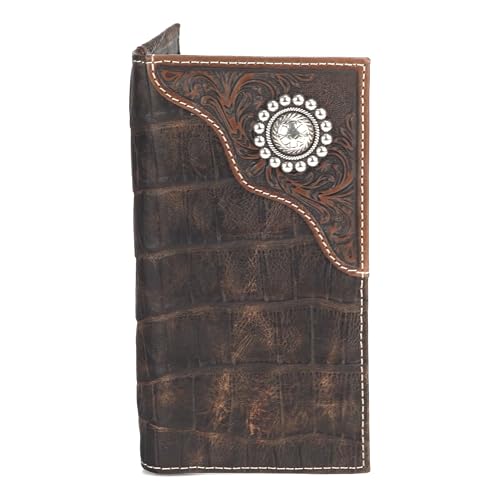 Ariat Men's Caiman Floral Over Circle Rodeo