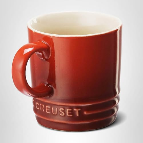Le Creuset Stoneware Espresso Mug, 3 oz., Cerise