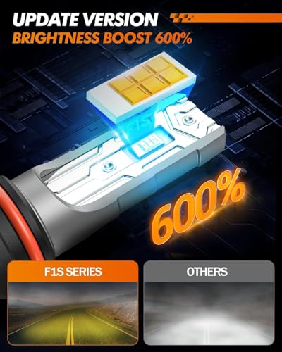 Image of SEALIGHT 9006 LED Fog Light Bulbs, 12000LM 24W Strong Penetration 9006 HB4 LED Fog Lights, 6500k Cool White 5530 CSP Chips, IP68 Waterproof Plug and Play, Pack of 2