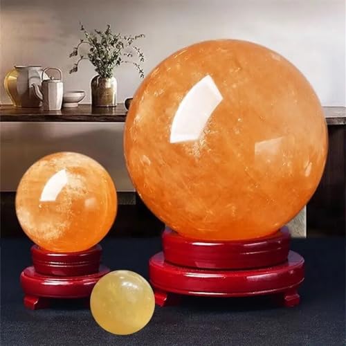 Sphère en quartz de citrine naturelle de qualité supérieure 1.5kg - 5