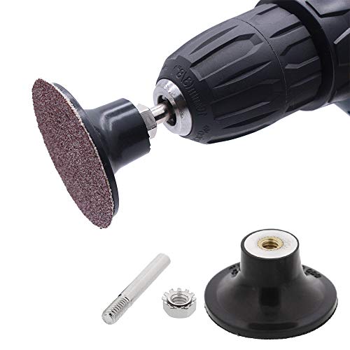 Mesee 2 Stück Roll Lock-Scheiben Halter, Disc Pad Halter Schleifteller mit 1/4 zoll Schaft für Roll Lock Runde Drehwerkzeug Schleifen Polier-Finish Conditioning Discs