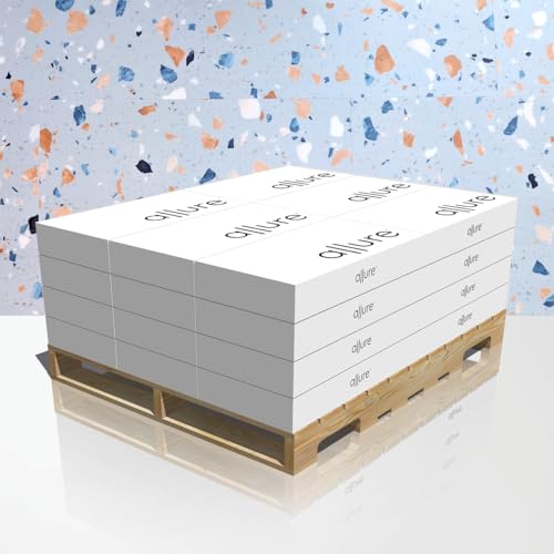 Image of Allure Luxury Vinyl Tile Flooring, 22 Mil Wear Layer, Ultima Blue Agave Terrazzo 12 inch x 24 inch, 6.5mm Thick Vinyl Tiles with Click and Lock Installation, 24 Boxes 565.44 sq ft.